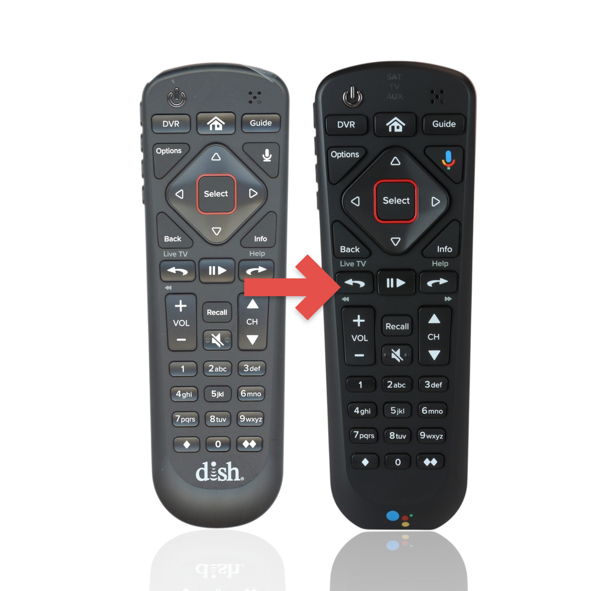 Dish-Network 54.0 HOPPER Satellite Receiver Remote Control - 213154