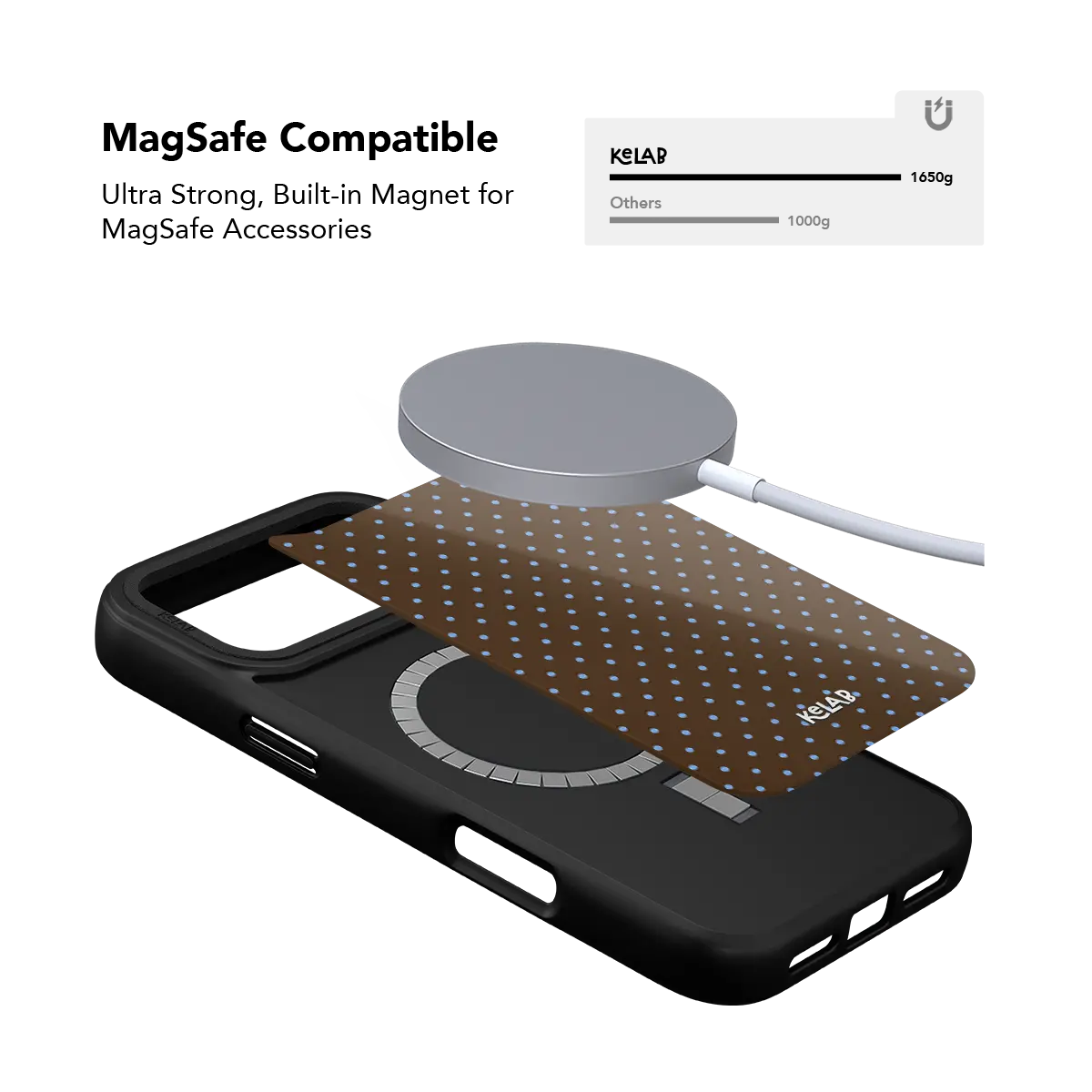 Blueberry Espresso | Brown Blue Polka Dot Phone Case