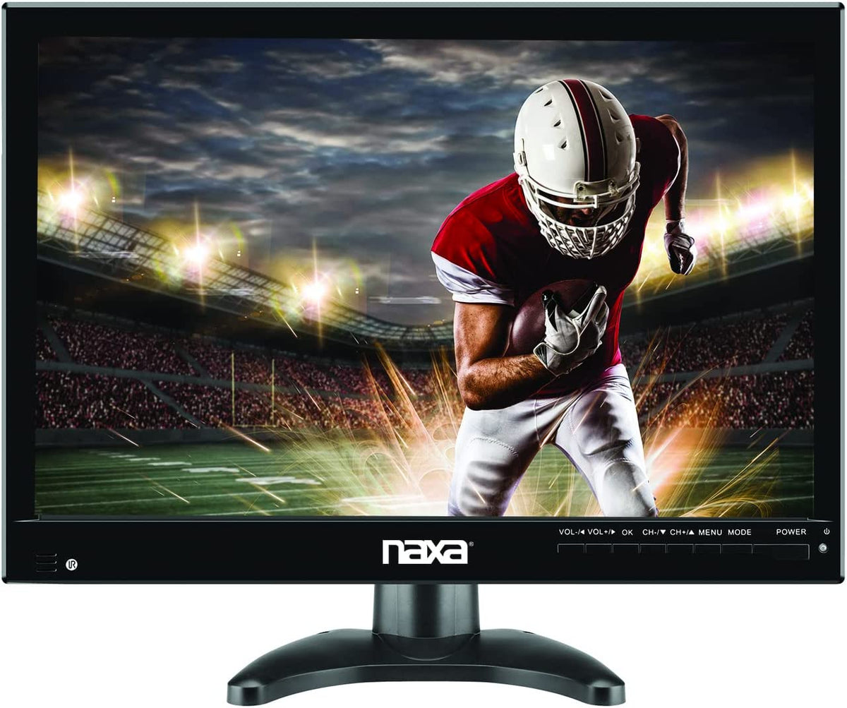 Naxa Portable 14.1" 12 Volt ACDC TV and Digital Multimedia Player with Built-in Rechargeable Lithium Battery & DC Car Cord