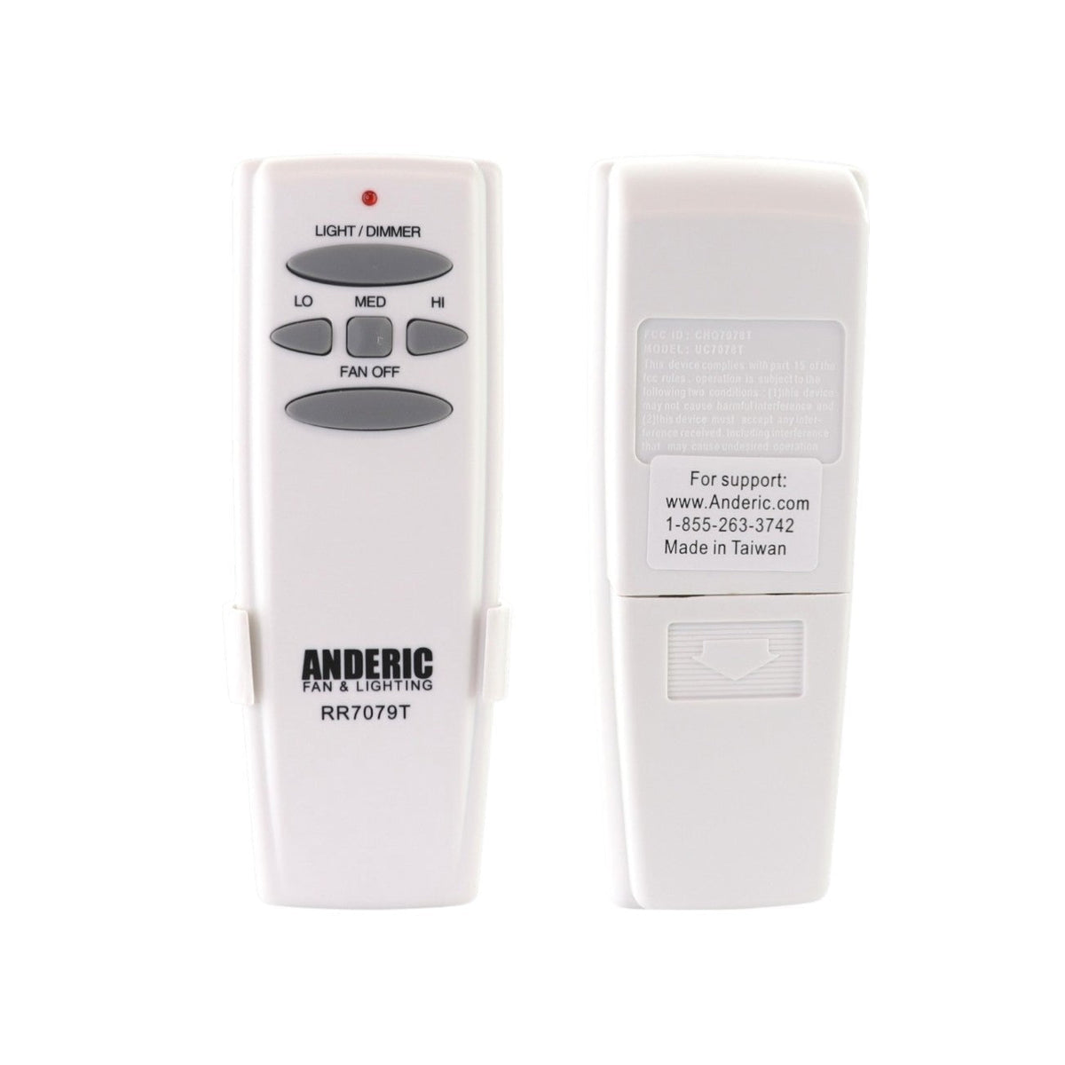 Hampton Bay UC7078T FAN-HD CHQ7078T Ceiling Fan Remote Control - UC7078T