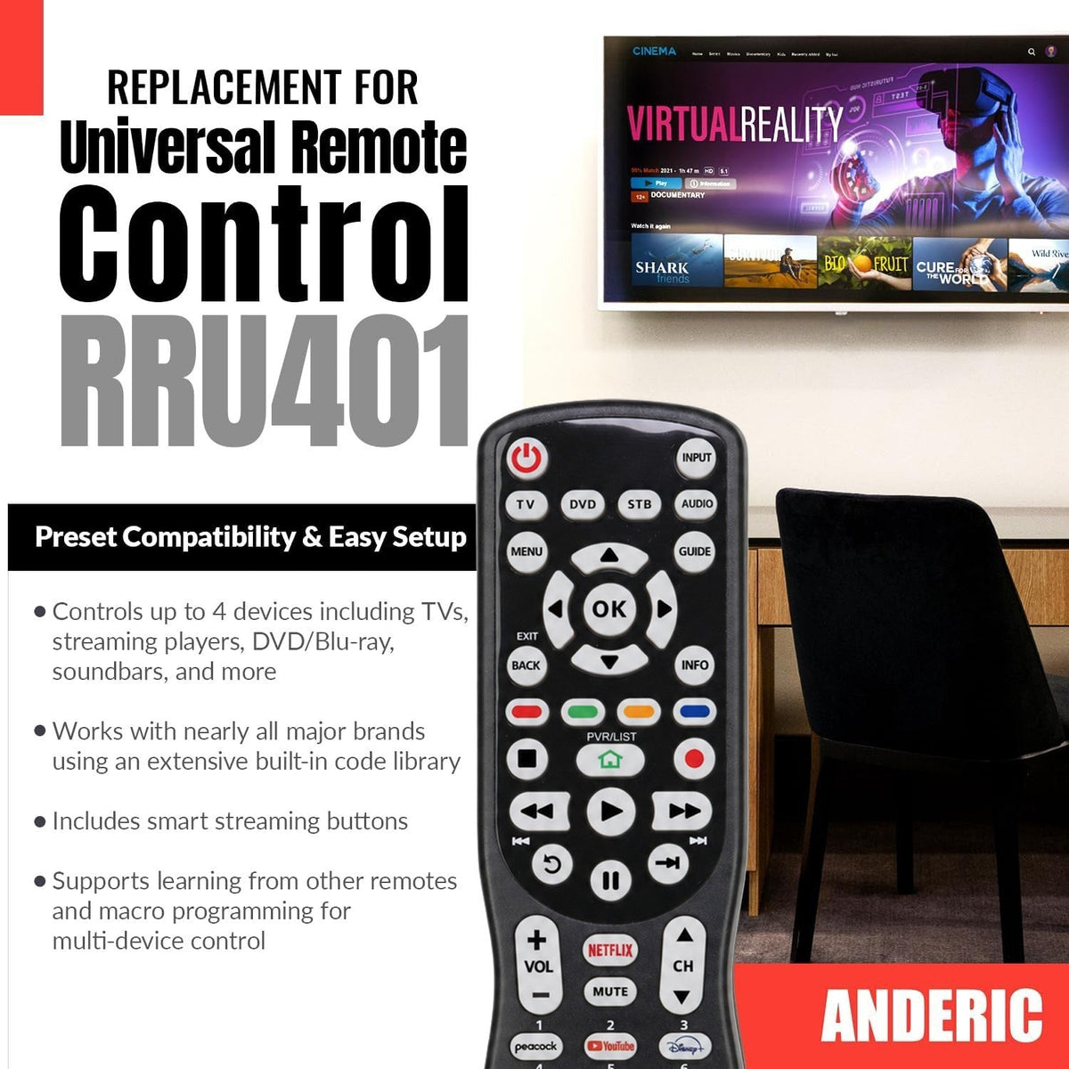 Panasonic N2QAYB000925 Smart TV Remote Control - N2QAYB000925
