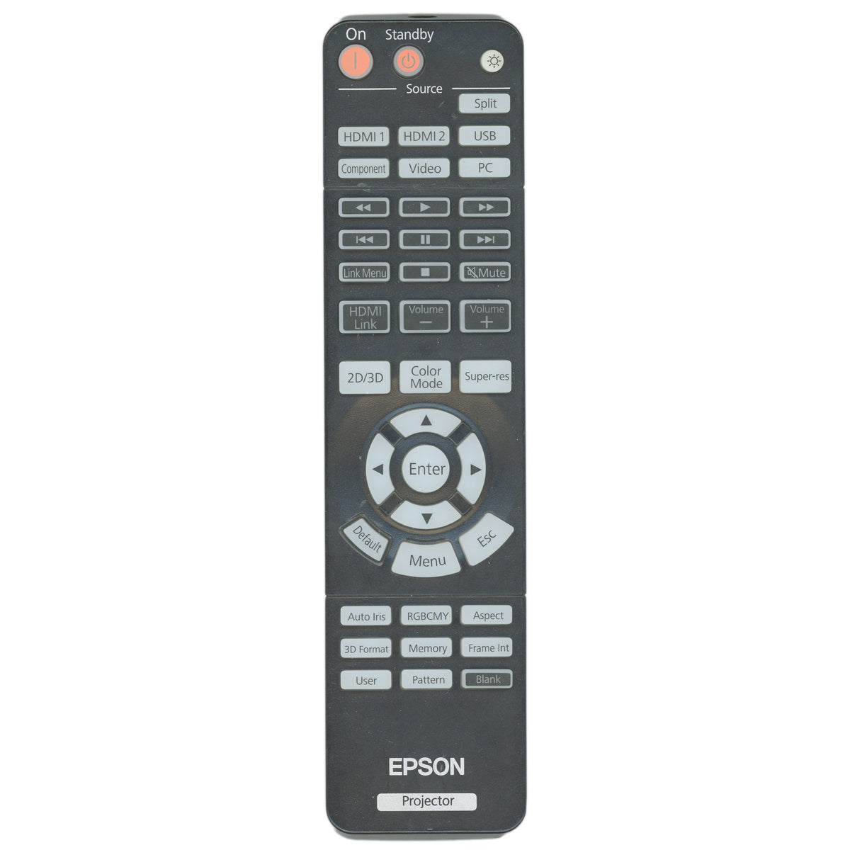 Epson 158198400 IR Remote Control for PowerLite and Pro Cinema Projectors - 158198400