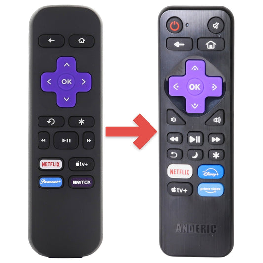Roku RC-ALIR EXPRESS Streaming Remote Control | Netflix | Apple TV+ | Paramount+  | HBOMax - 3026000025