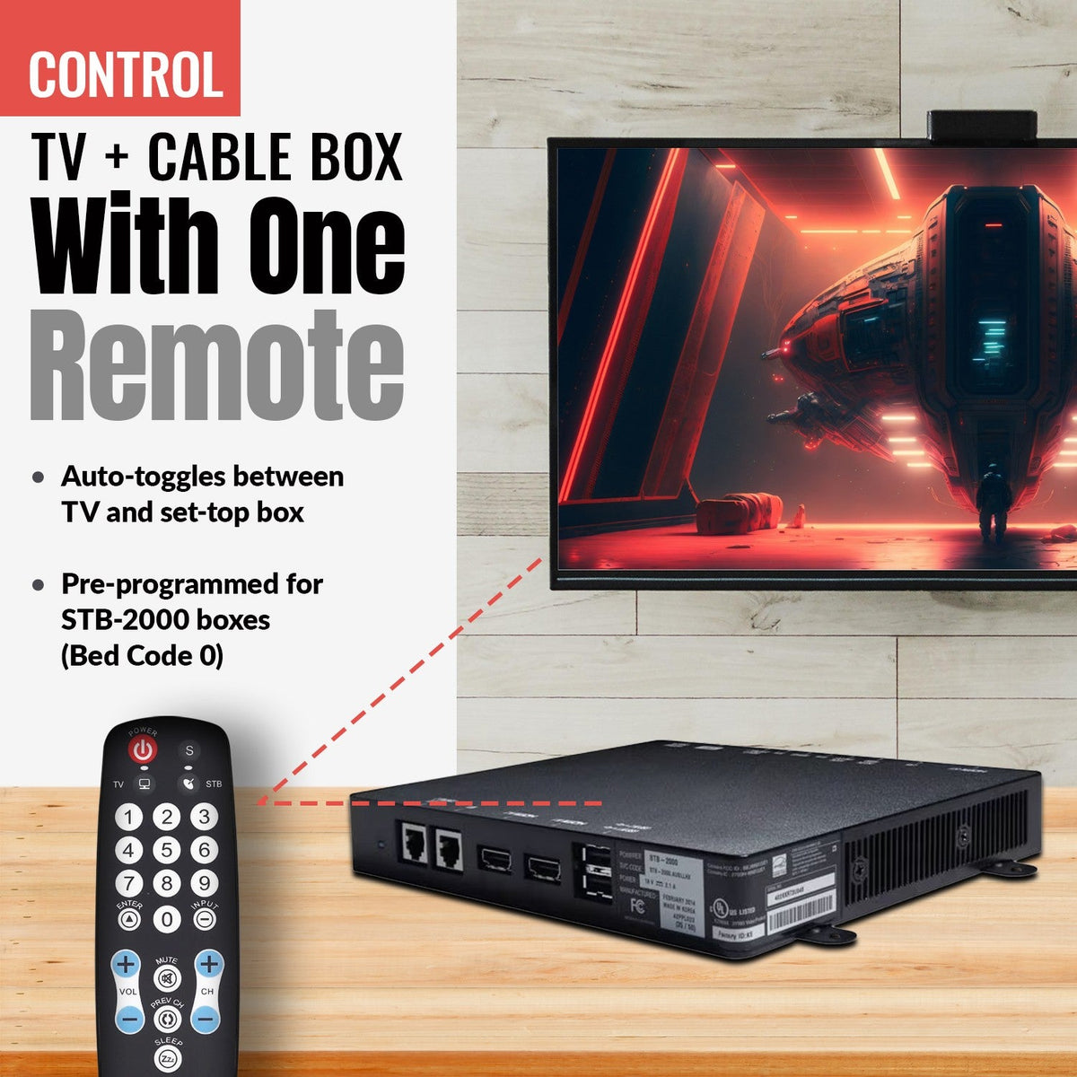 RCA RCRHM02BR 1-Device Universal Remote Control