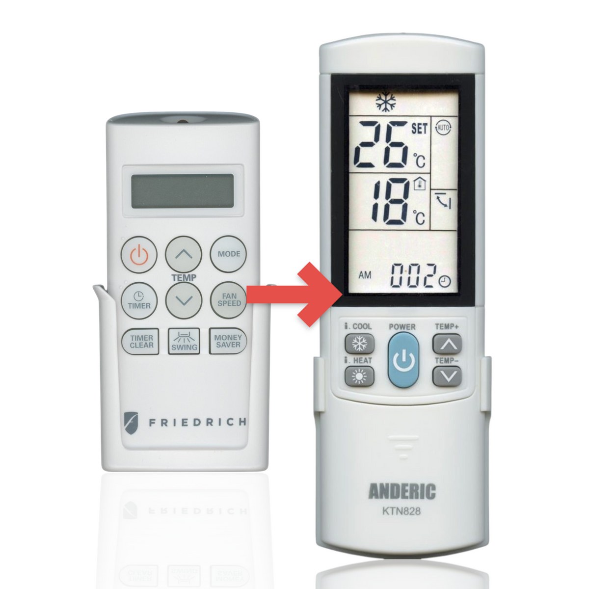 Friedrich AKB73756214 Air Conditioner Remote Control