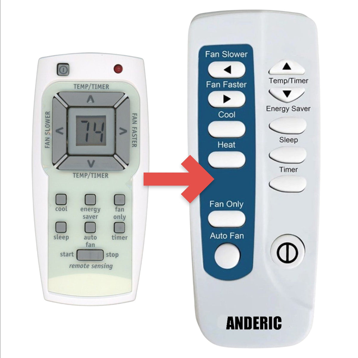 Frigidaire 5304476618 Air Conditioner Remote Control