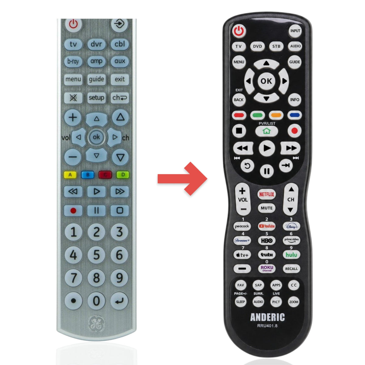 GE General Electric 33712 Advanced Universal Remote Control