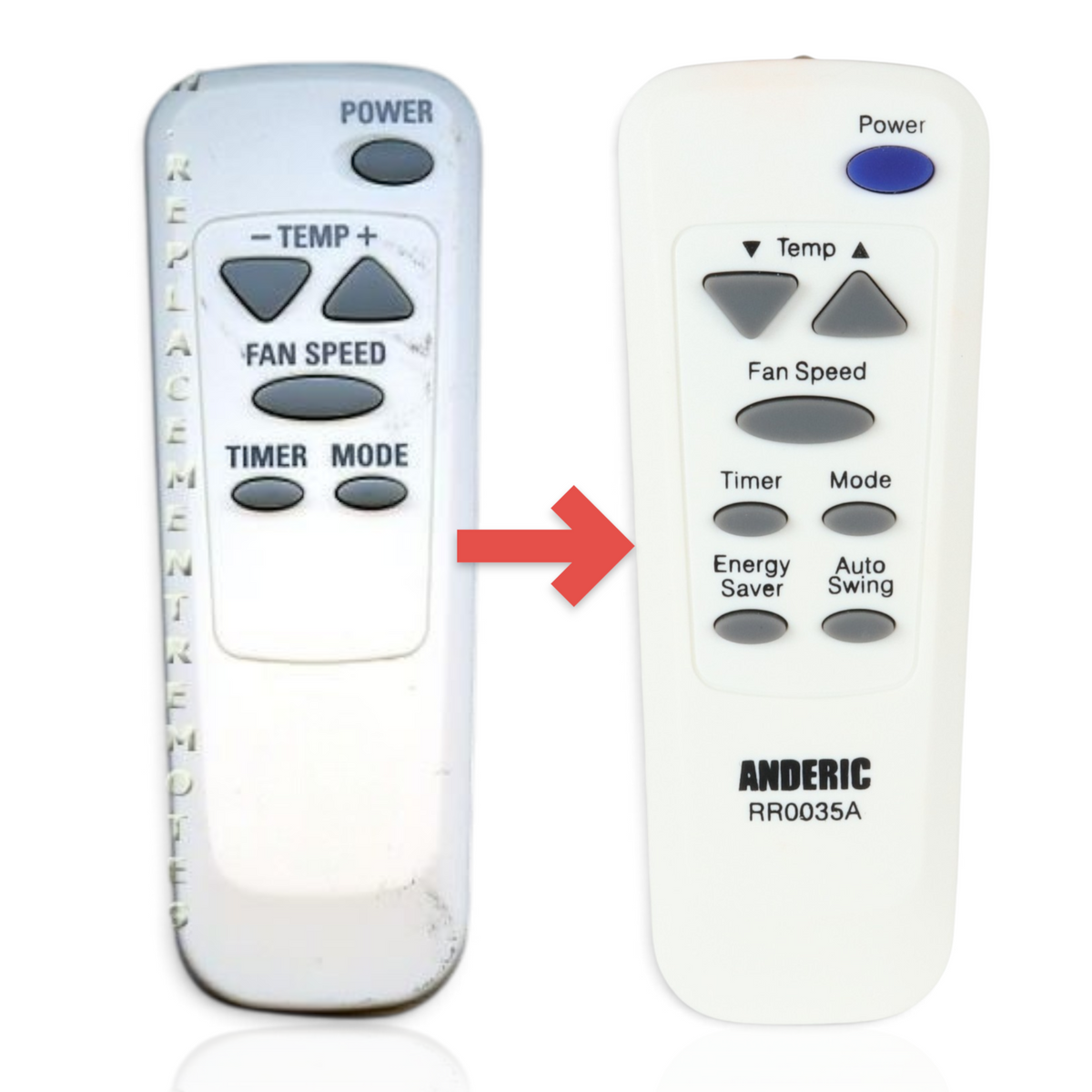 GE General Electric 6711A20035J Air Conditioner Remote Control