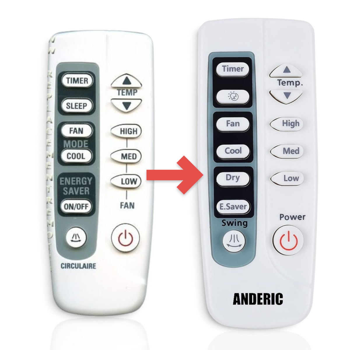 GE General Electric ARC713 Air Conditioner Remote Control