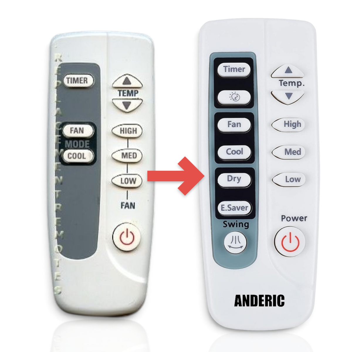 GE General Electric ARC715 Air Conditioner Remote Control