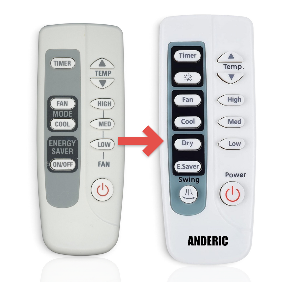 GE General Electric ARH733 Air Conditioner Remote Control