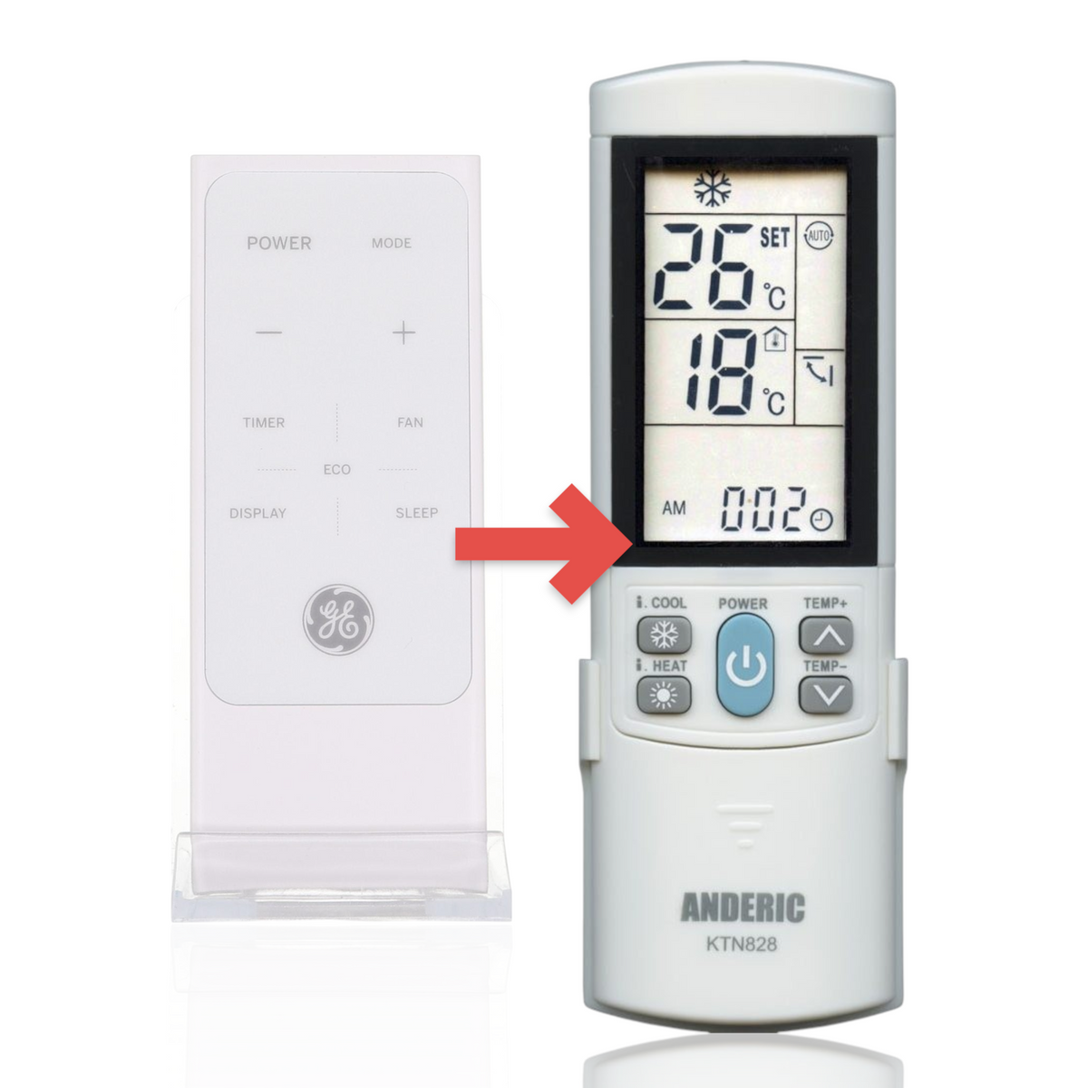 GE General Electric RG15AB/E Window Air Conditioner Remote Control - WJ26X25977