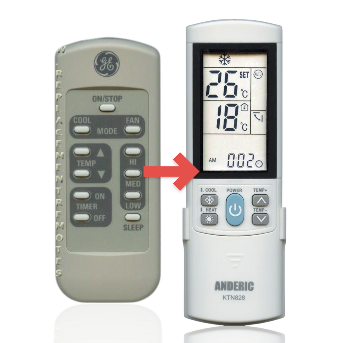 GE General Electric WJ26X10152 Air Conditioner Remote Control