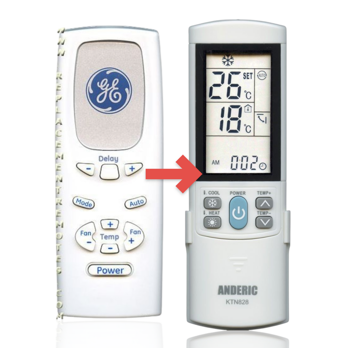 GE General Electric WJ26X10354 Air Conditioner Remote Control
