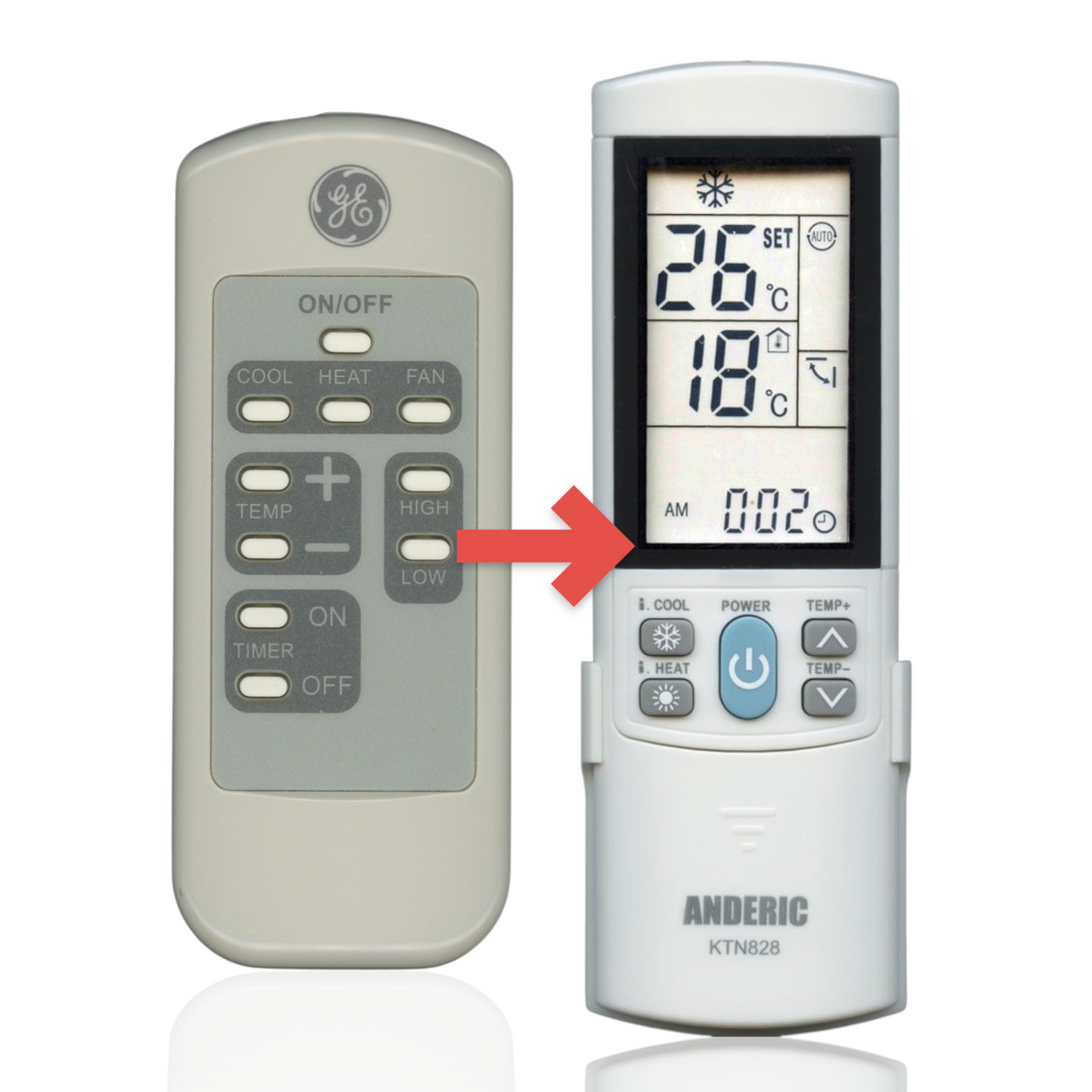 GE General Electric WJ26X20432 In Window Air Conditioner Remote Control
