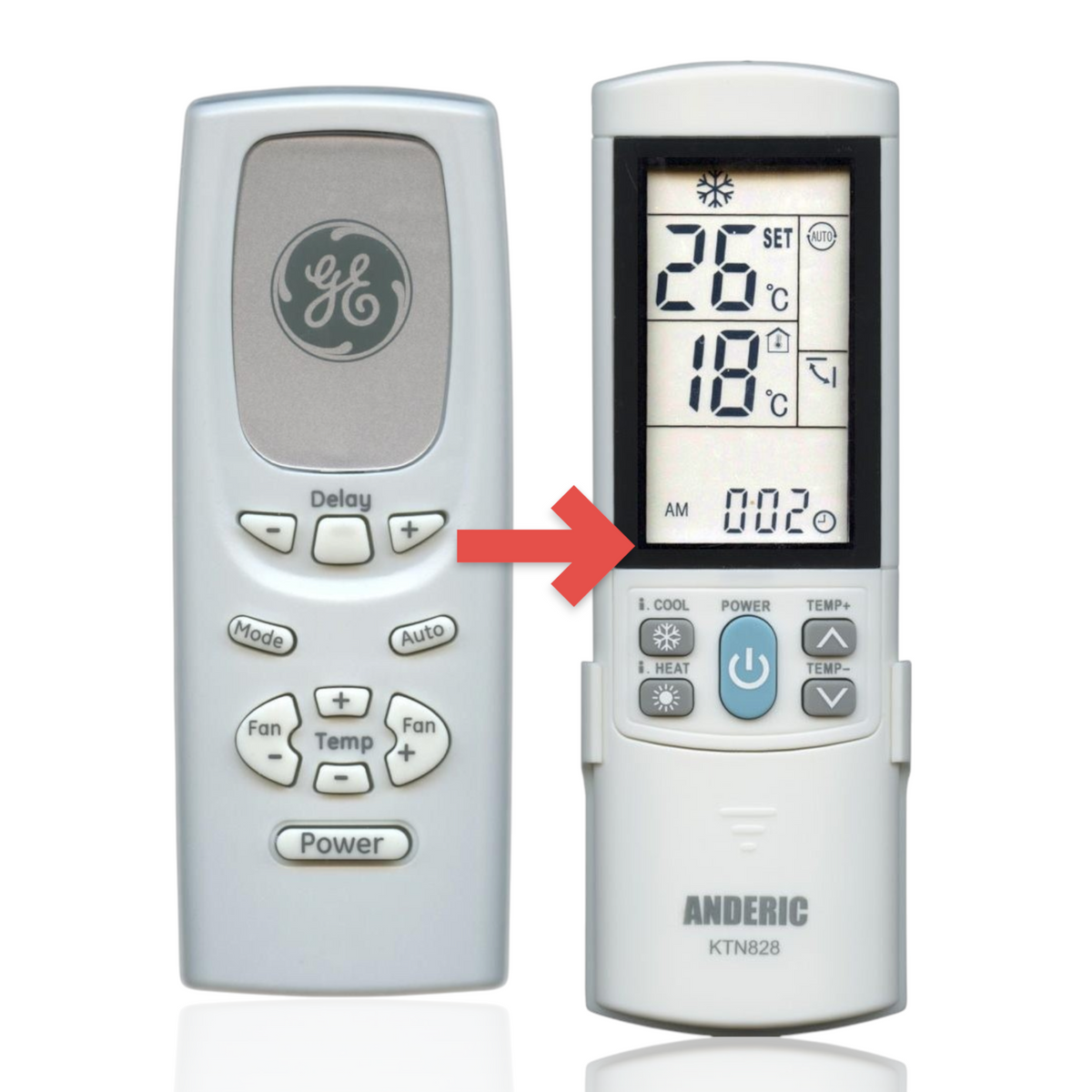 GE General Electric WJ26X20522 Air Conditioner Remote Control - WJ26X20522