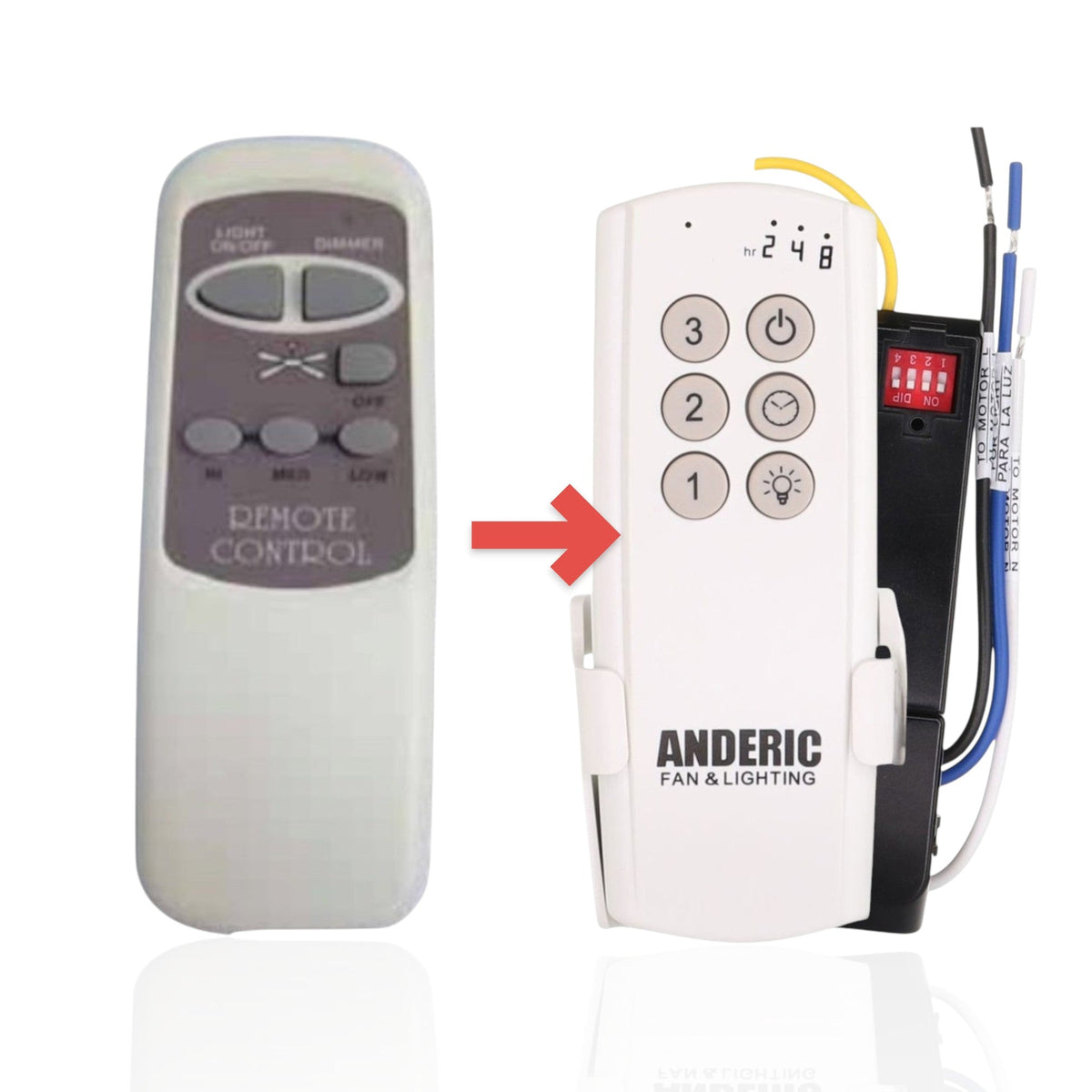 Dan's Originals KUJCE10206 Ceiling Fan Remote Control