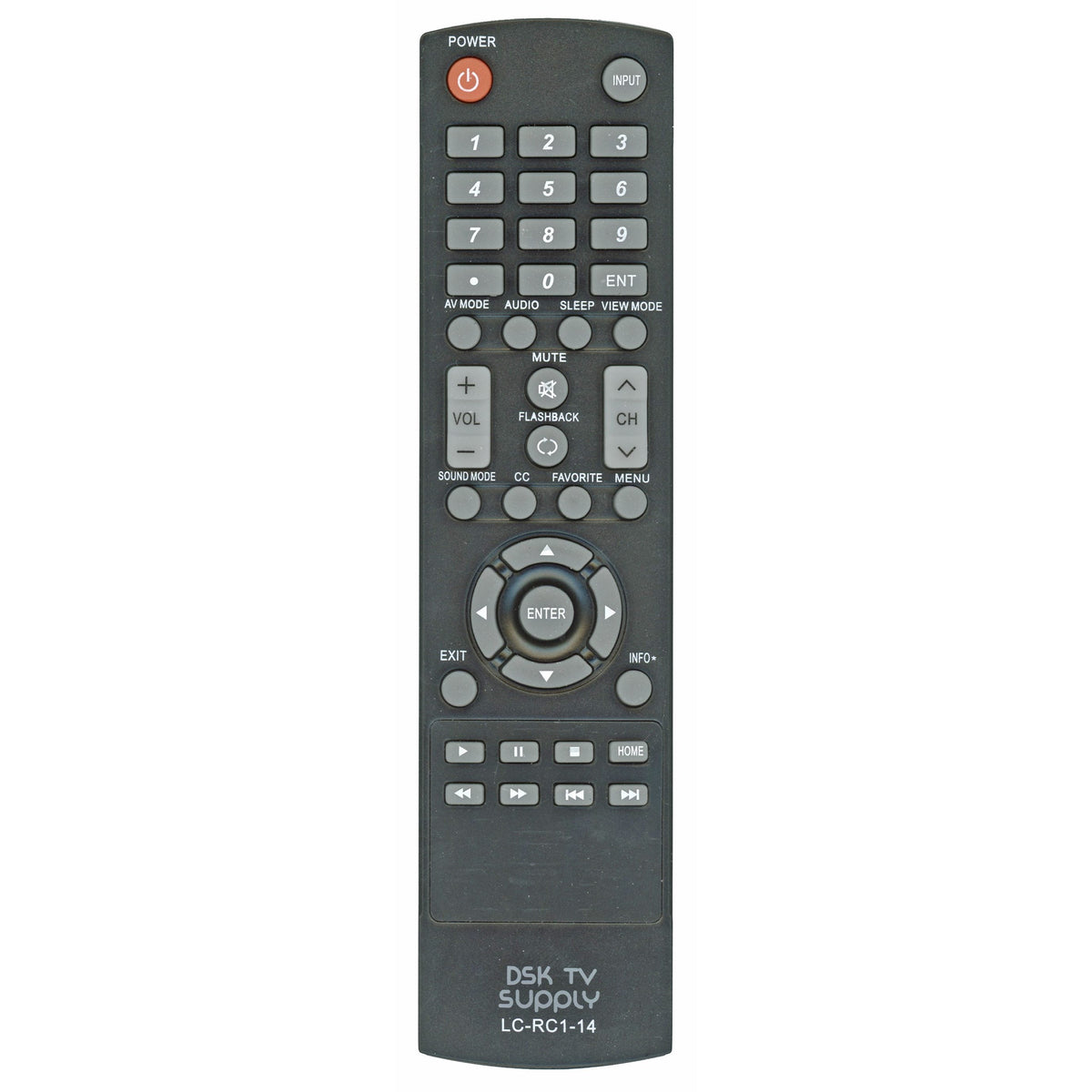 Anderic Generic LCRC114 For Sharp TV Remote Control