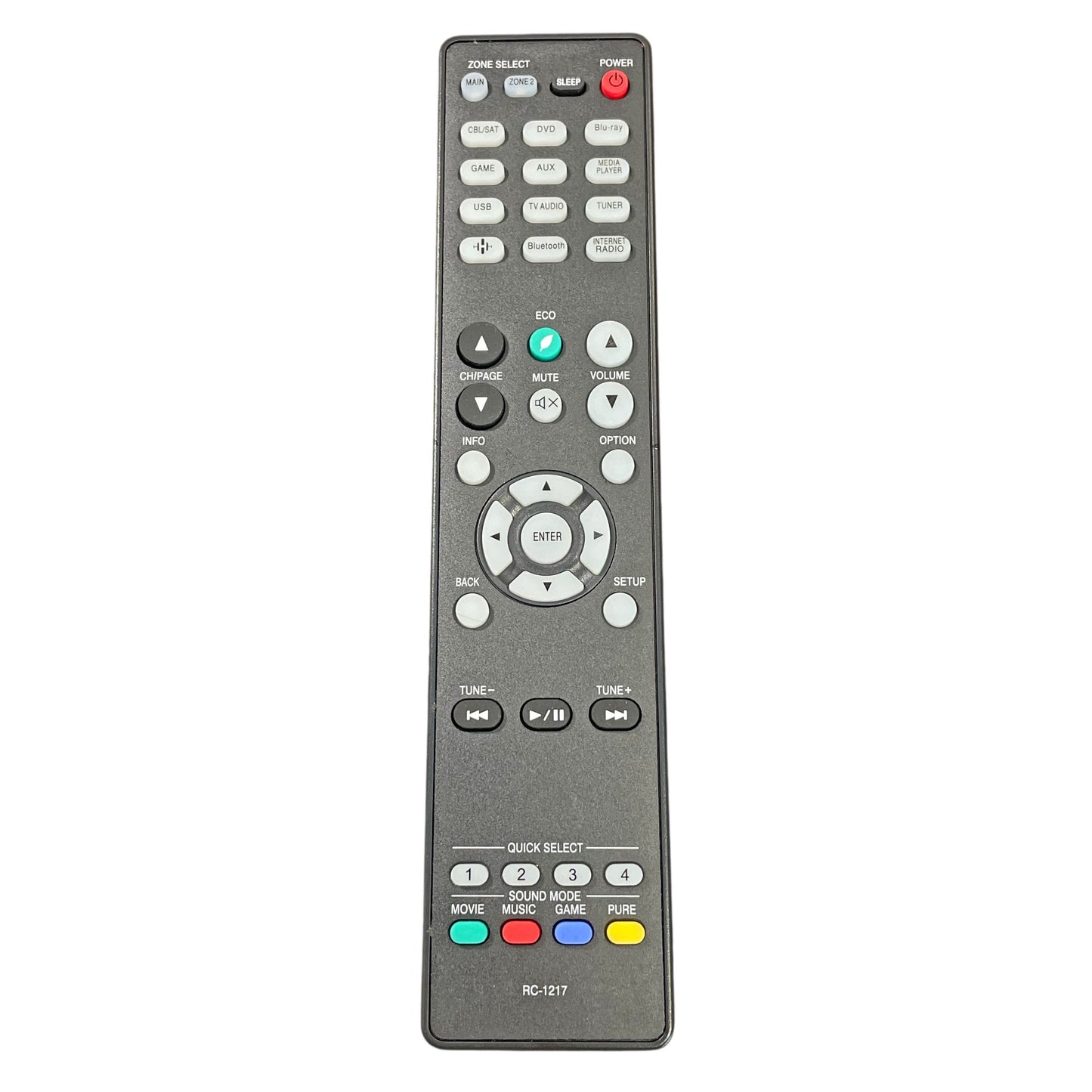Anderic RC-1217 Replacement Receiver Remote Control for Denon 30701028000AD, AVR-X1500H, AVR-S750H