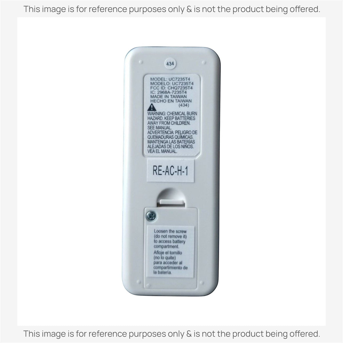 Dan's Originals RE-AC-H-1 UC7235T4 for Modern Fan Company Ceiling Fan Remote Control