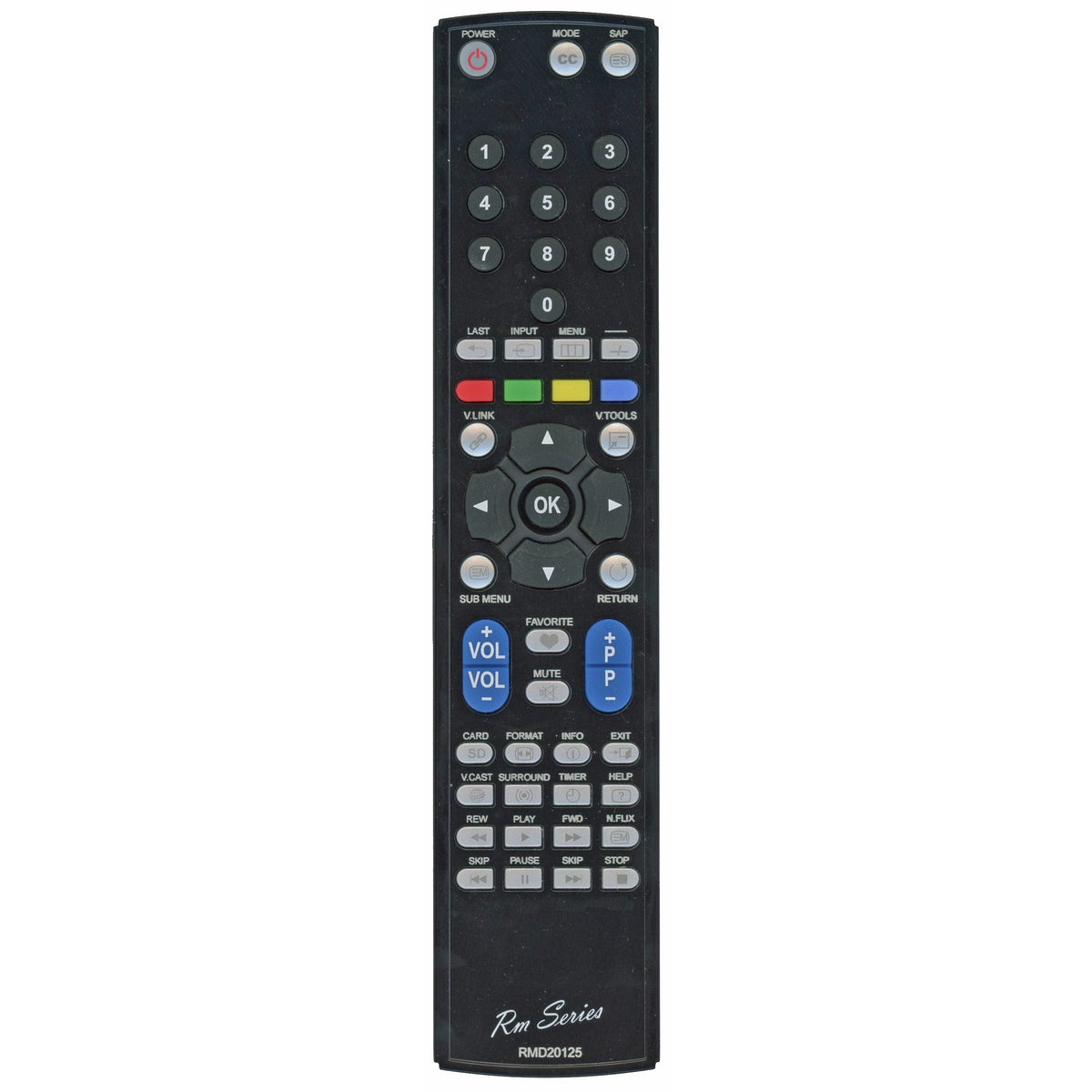Anderic Generic RMD20125 FOR PANASONIC TV Remote Control