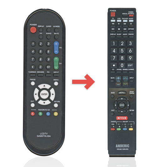 Anderic Generic RRMCGA667WJSA TV Remote Control