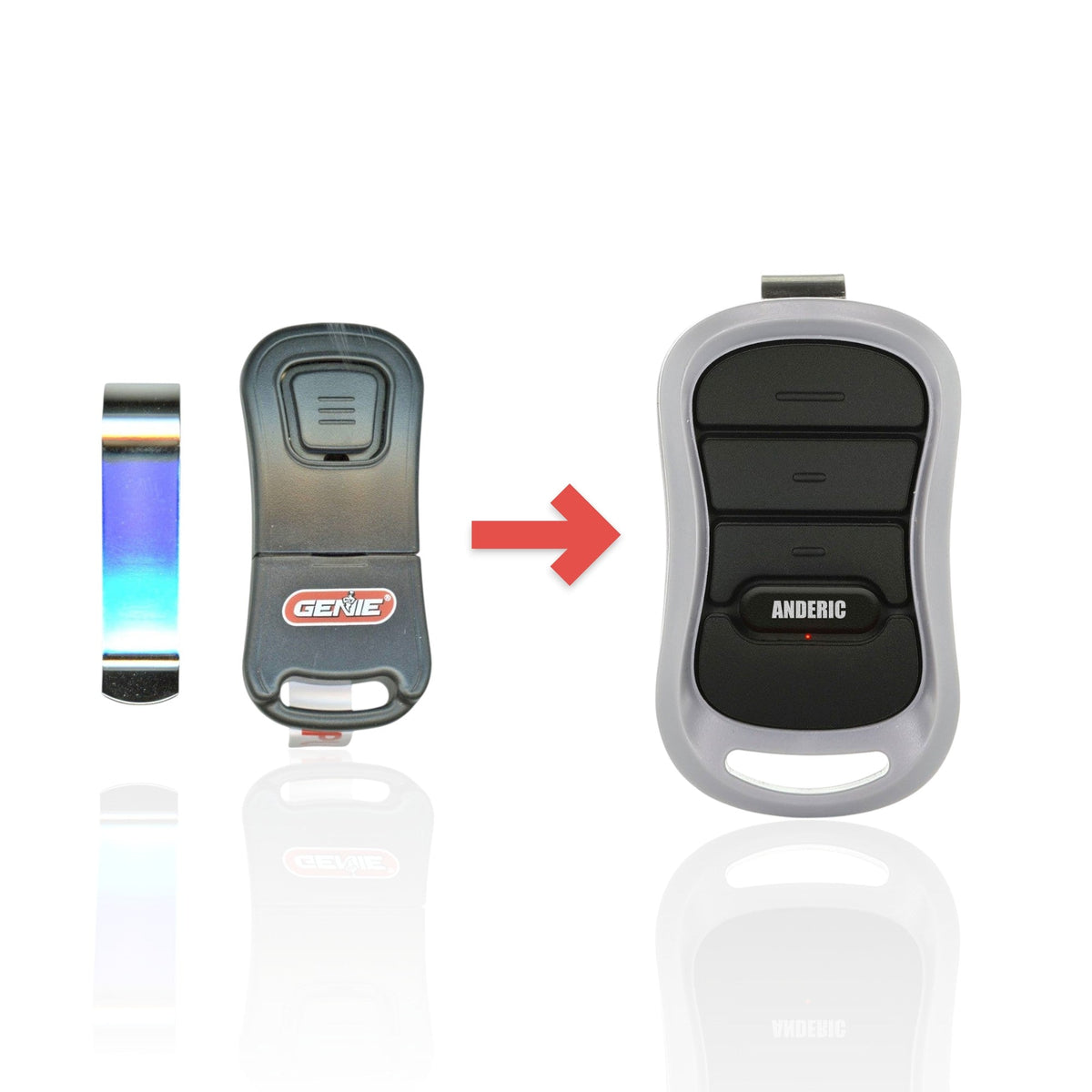 Genie G1TBX 1-button intellicode 315/390 MHz Garage Door Opener Remote Control