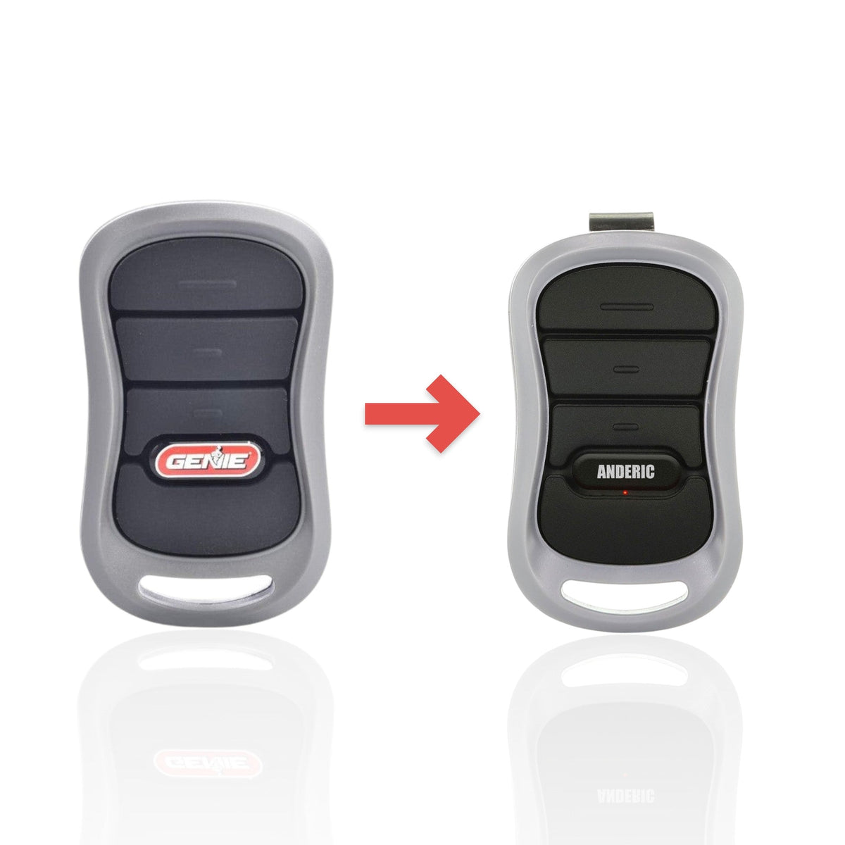 Genie G3T-A 3-Button Intellicode Garage Door Opener Remote Control