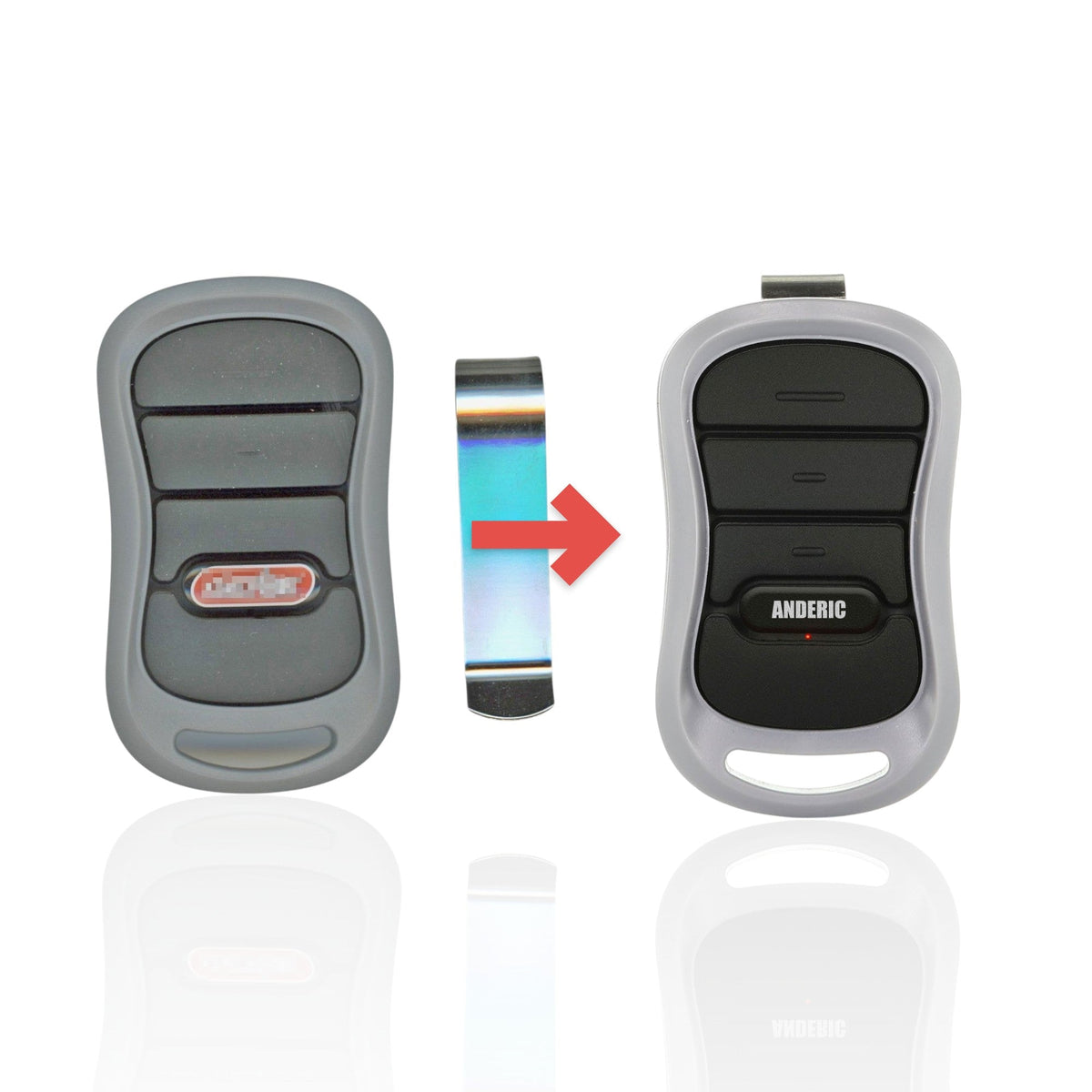 Genie G3TBX 3 button visor Garage Door Opener Remote Control