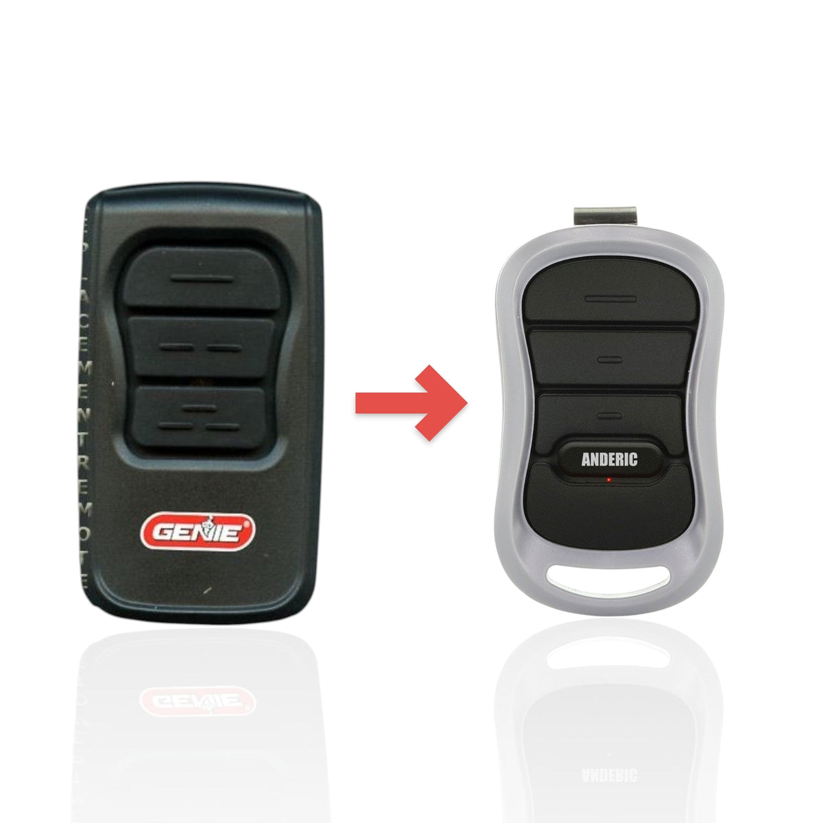 Genie GM3T 3 BUTTON Garage Door Opener Remote Control