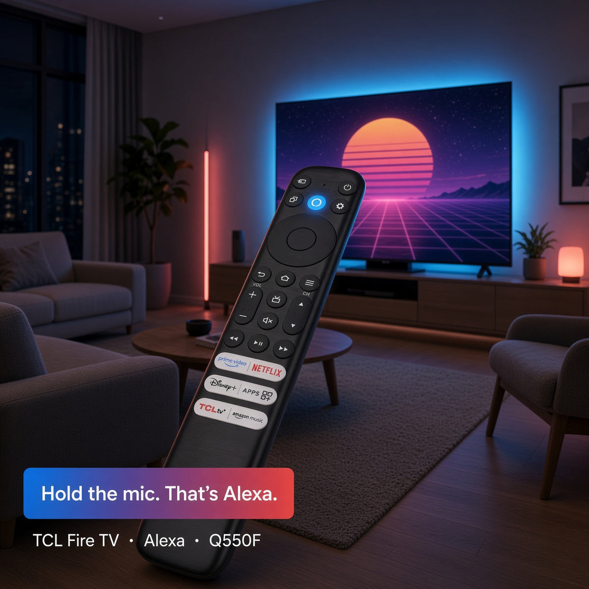 TCL RC813 CMB1 Amazon Alexa Fire TV Remote Control | Q550F | Voice - G0401-000249