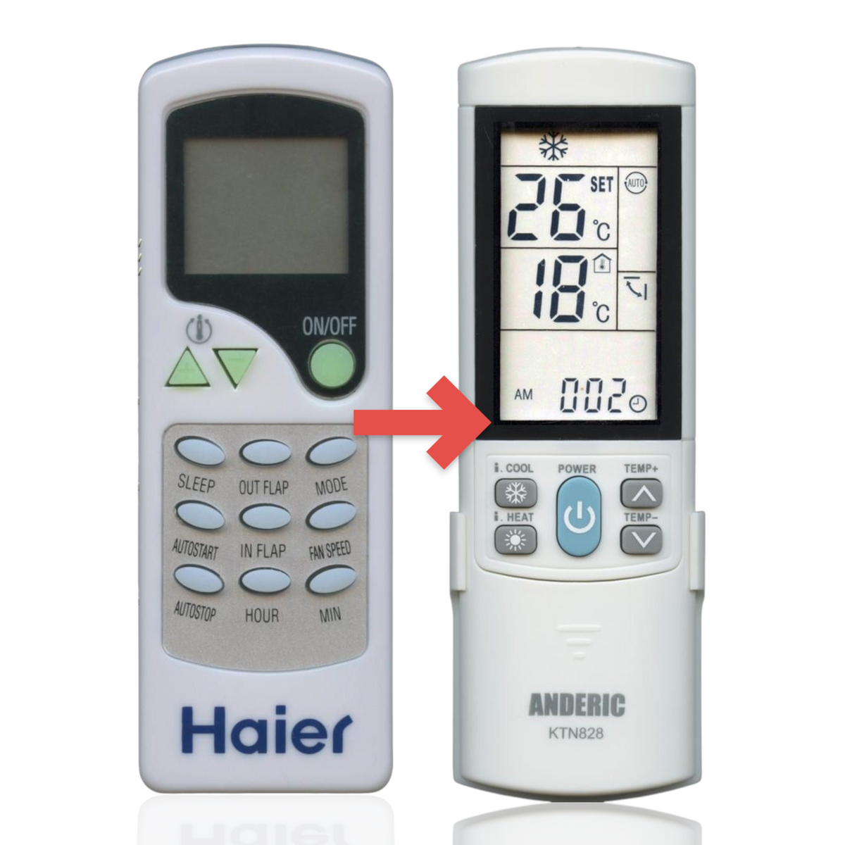 Haier ZHF/LW-17-1  Mini split Air Conditioner Remote Control - AC-5620-39