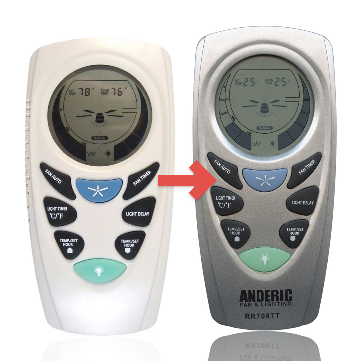 Hampton Bay UC7087T Ceiling Fan Remote Control