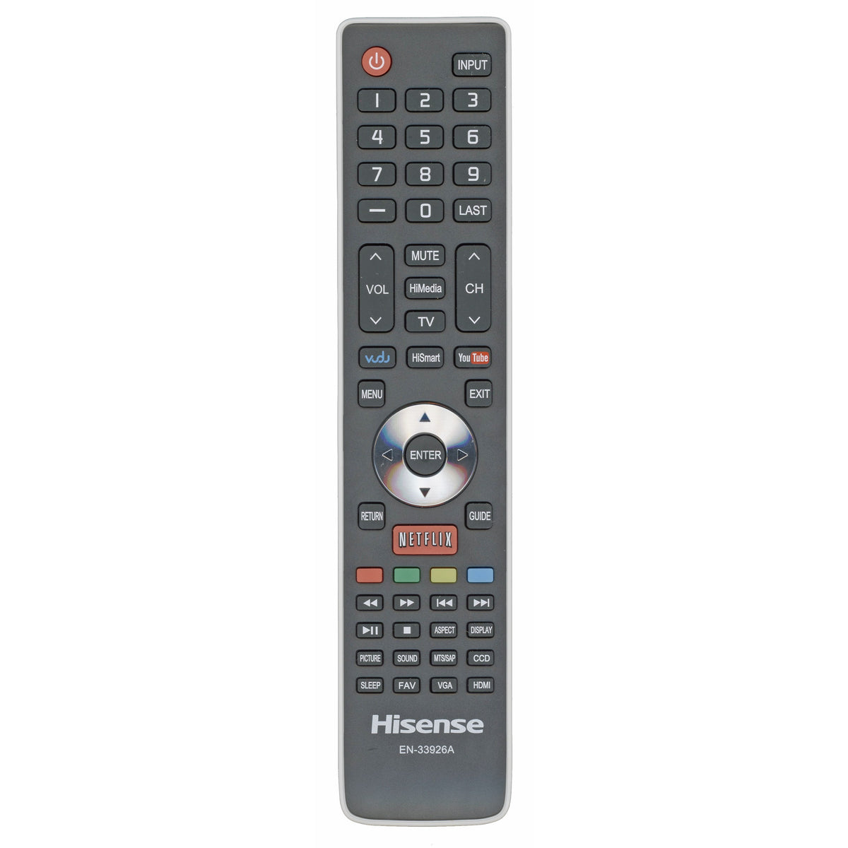 Hisense EN33926A TV Remote Control