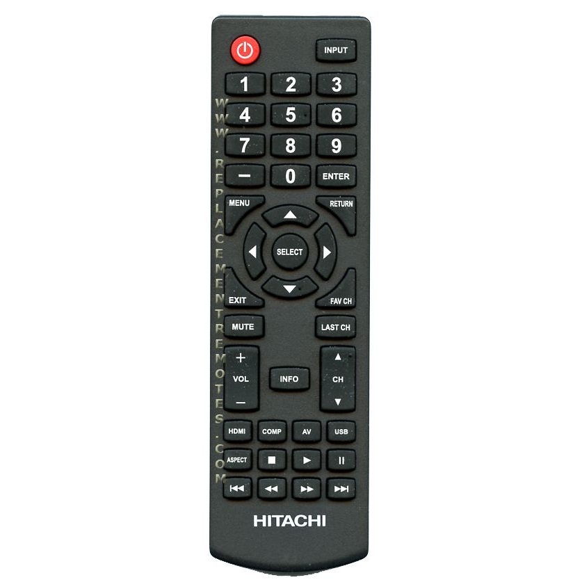 Hitachi 098003063100 TV Remote Control