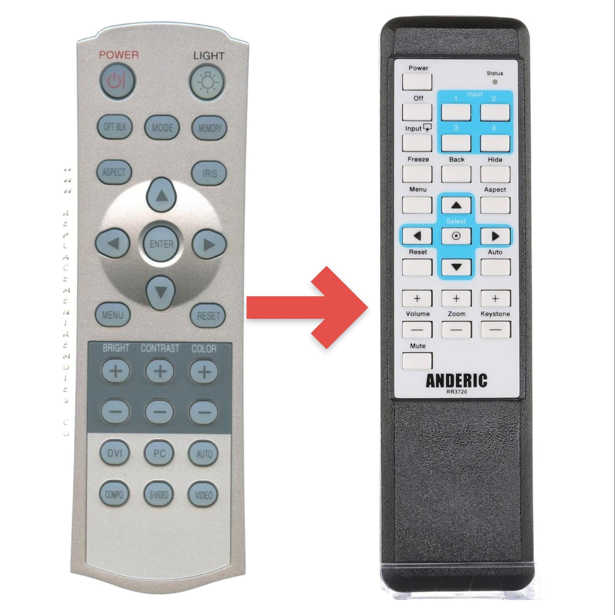 Hitachi HL02101 Projector Remote Control