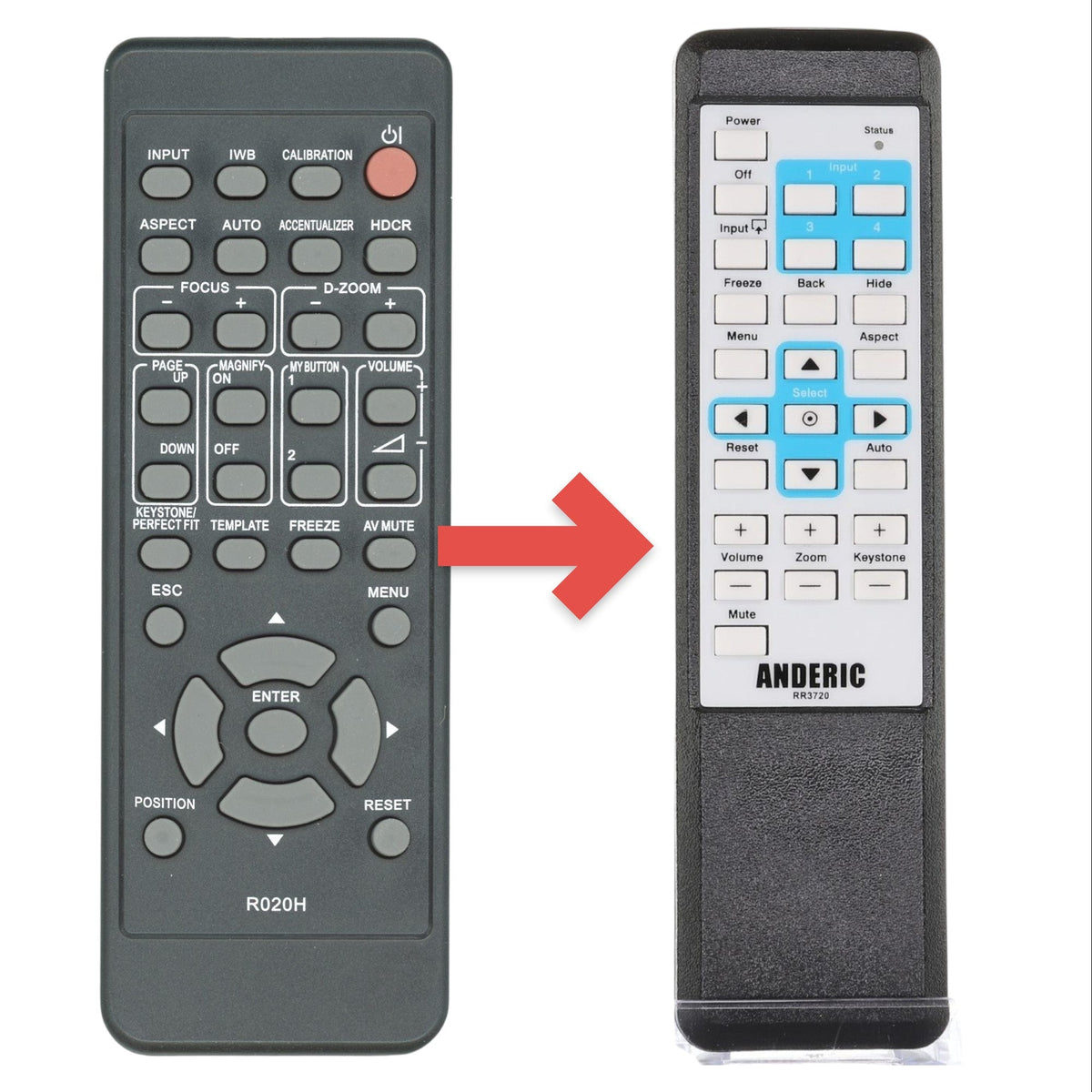 Hitachi HL03033 Projector Remote Control