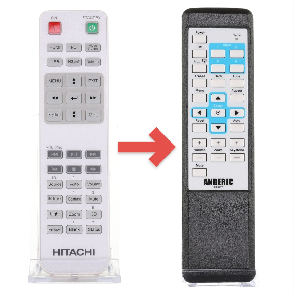 Hitachi HL03171 Projector Remote Control