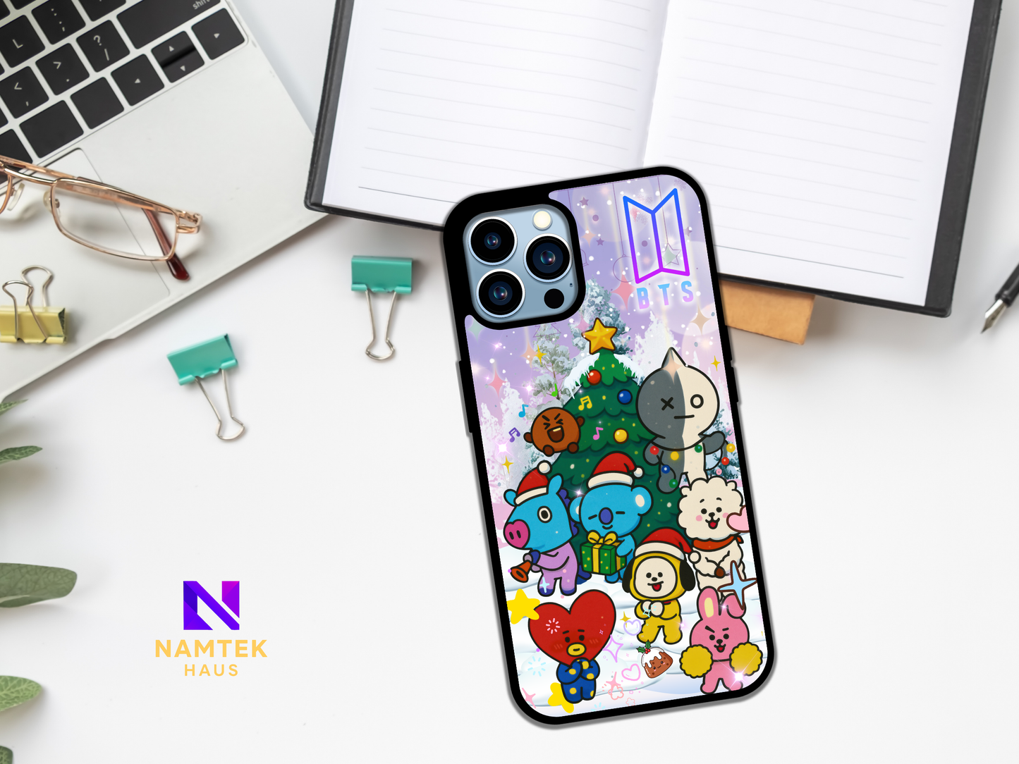 BTS Bias BT21 Christmas KPop Phone Case