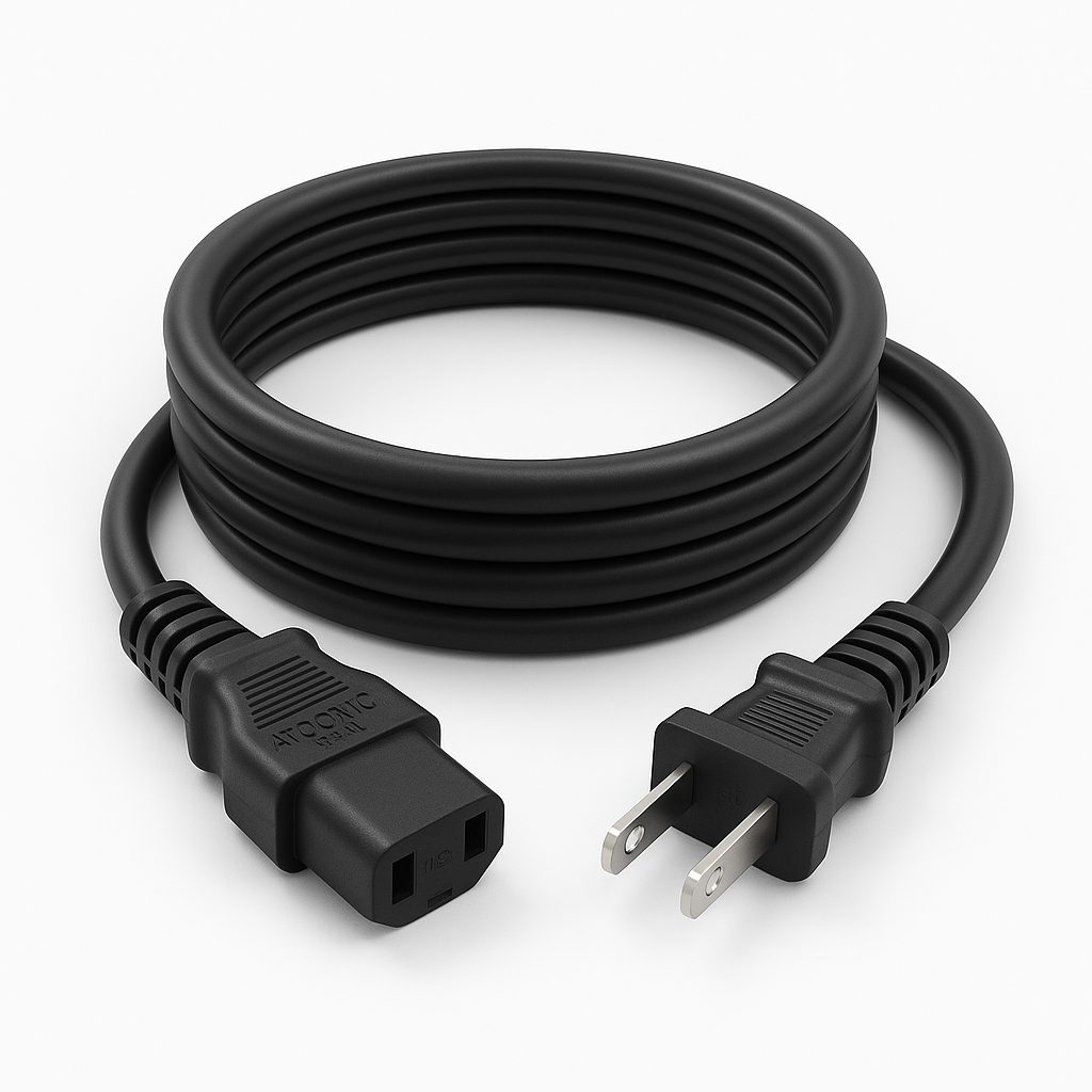 Sony 183688312 AC Power Cable Cord | 2-Prong Female to 2-Prong Male | 6' Foot - 1-836-883-12