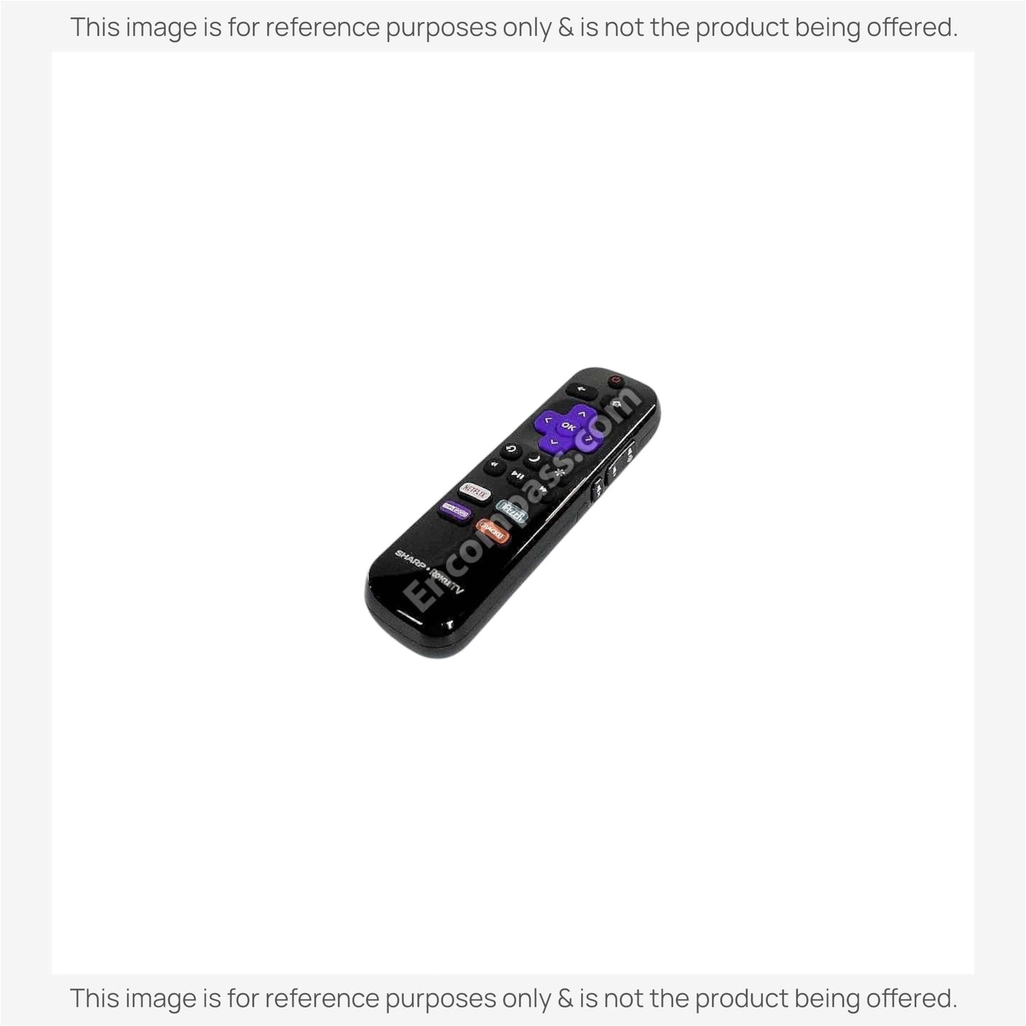 Sharp LC-RCRCA-20 Roku TV Remote Control | Canada | Netflix | Deezer | Beinsports | Crackle - 398GR10BESPN005