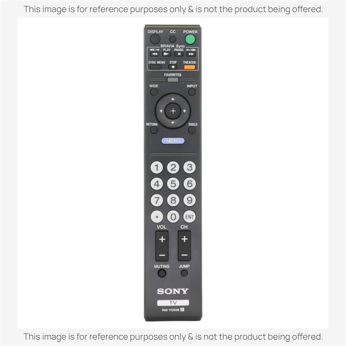 Sony RM-YD028 TV Remote Control - RMYD028