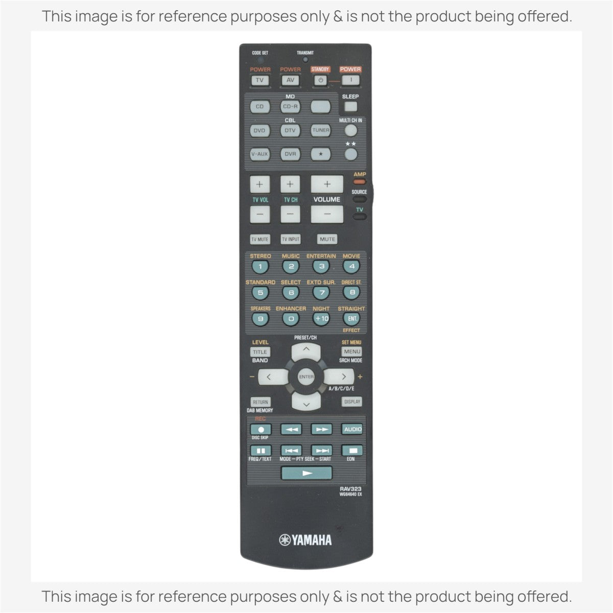 Yamaha RAV323 Receiver Remote Control