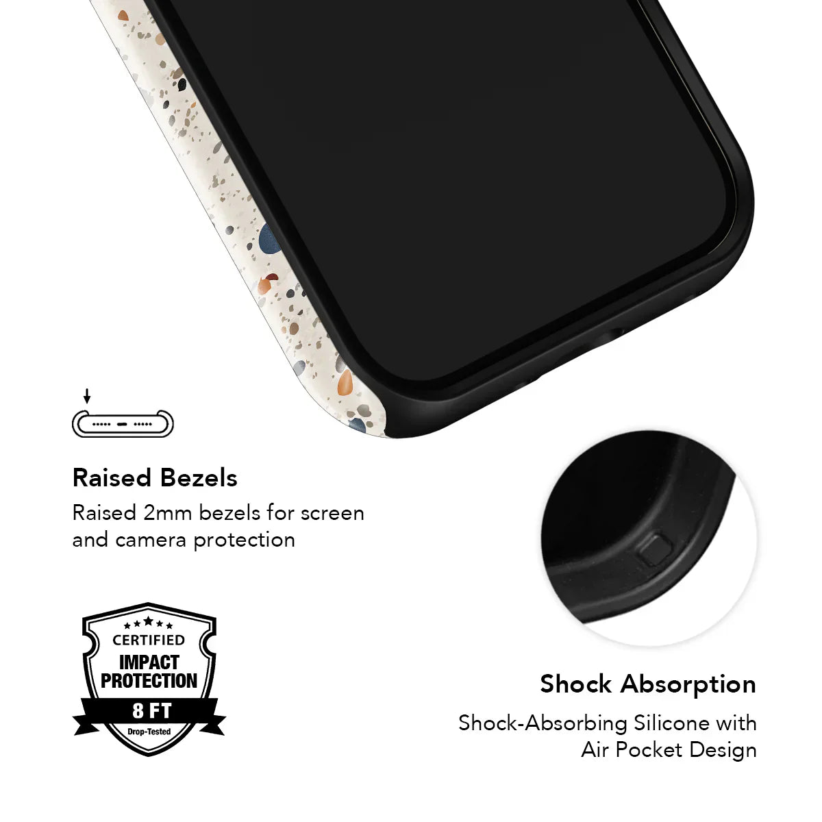 Ivory Haze | Ivory Paint Splatter Phone Case