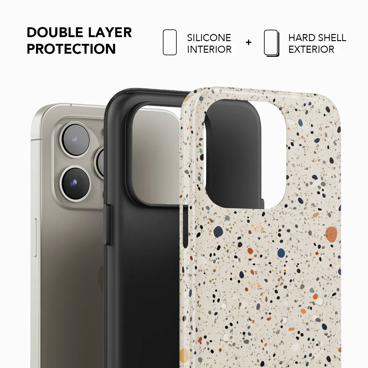 Ivory Haze | Ivory Paint Splatter Phone Case