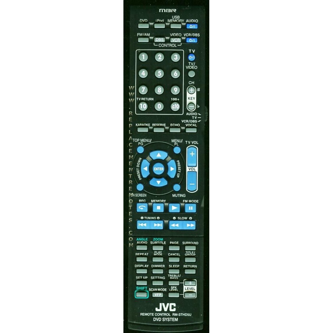 JVC RMSTHD5U Receiver Remote Control – DigiDevice