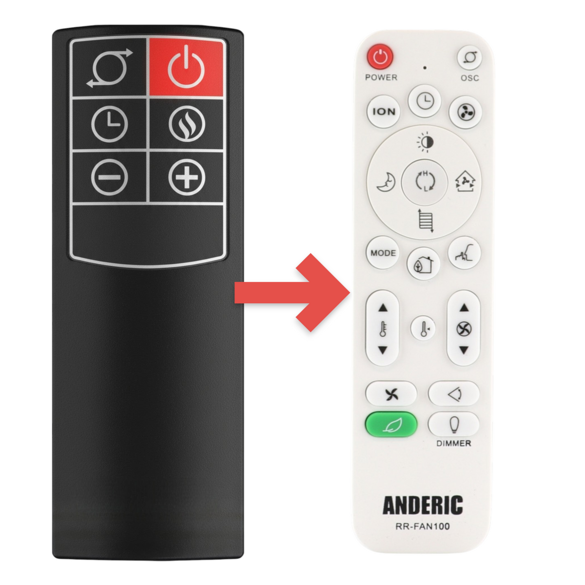 Lasko 2033695 Space Heater Remote Control for Tower & Bladeless Heaters | IR – 2033695