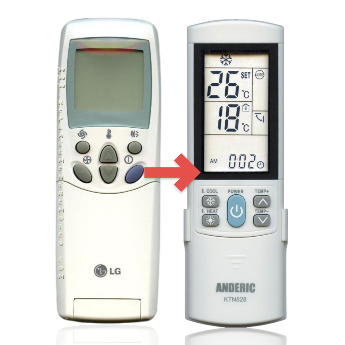 LG 6711A20010D Air Conditioner Remote Control