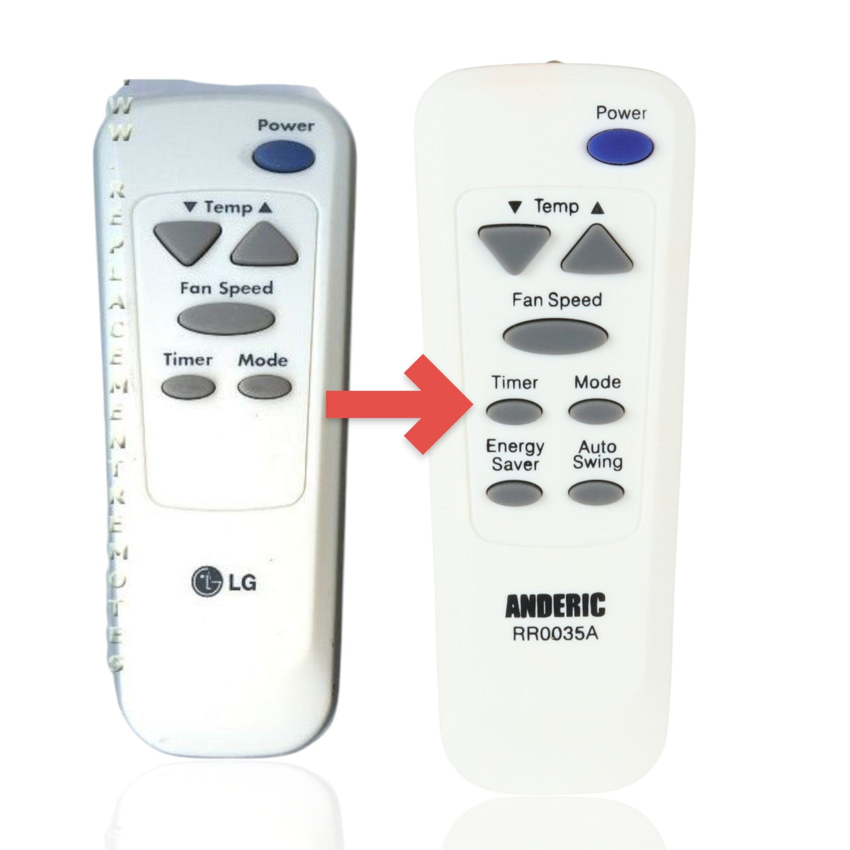 LG 6711A20034G Air Conditioner Remote Control