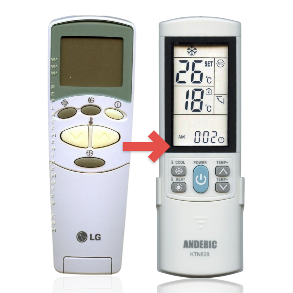 LG 6711A20128F Air Conditioner Remote Control